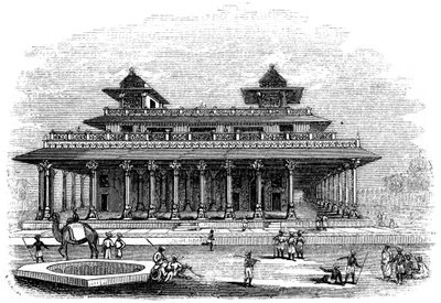 Allahabadin palatsi, Intia, 1847 tekijältä Bonner