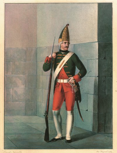 Izmailovski-rykmentin kranaadieri 1762, 1830-luvun loppu tekijältä Boris Artemyevich Chorikov