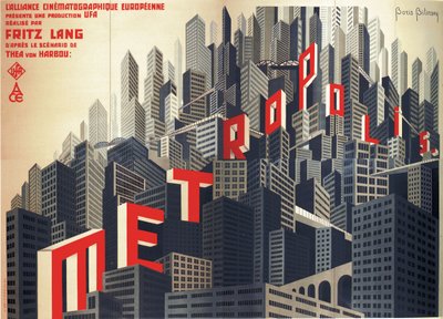 Fritz Langin elokuvajuliste Metropolis, 1926 tekijältä Boris Konstantinovich Bilinsky