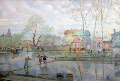 Kevät, 1921. tekijältä Boris Mikhailovich Kustodiev
