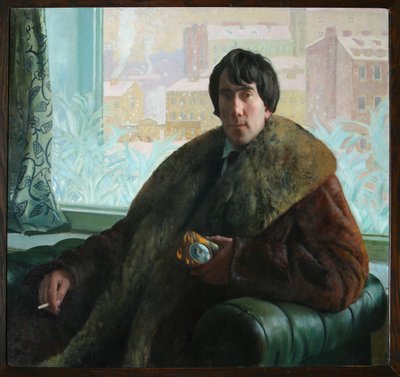 Muotokuva kuvanveistäjä ja arkkitehti Isidor Zolotarevsky 1885-1961, 1922 tekijältä Boris Mikhailovich Kustodiev