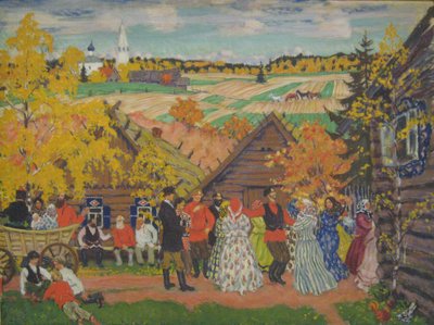Kyläjuhla, 1924 tekijältä Boris Mikhailovich Kustodiev