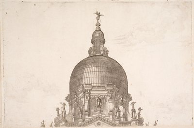 Kulkue Santa Maria della Saluteen 1631 tekijältä Boschini