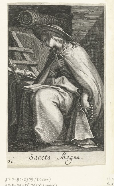 Saint Magna erakkona Sancta Magna (otsikko esineessä) Eremittaria (sarjan nimi) Sacra Eremus Ascetriarum (sarjan nimi) tekijältä Boëtius Adamsz. Bolswert