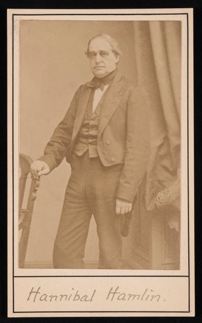 Hannibal Hamlinin muotokuva 1809-1891, 1857. tekijältä Brady