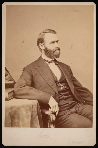 Jacob Dolson Coxin muotokuva 1828-1900, ennen vuotta 1900. tekijältä Brady