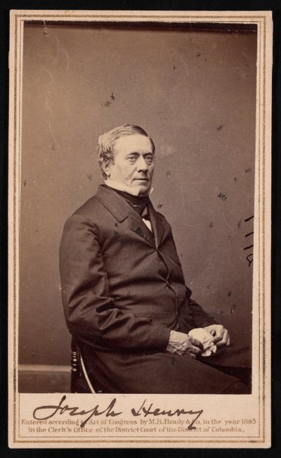 Joseph Henryn muotokuva 1797-1878, 1865. tekijältä Brady