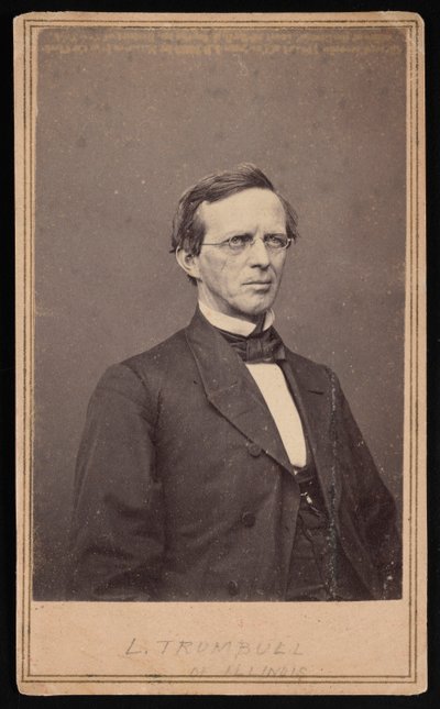 Lyman Trumbullin muotokuva 1813-1896, 1864-1868. tekijältä Brady