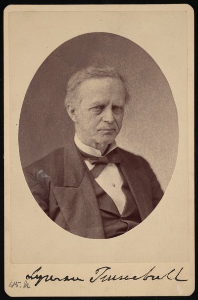 Lyman Trumbullin muotokuva 1813-1896, vuosina 1868-1881. tekijältä Brady