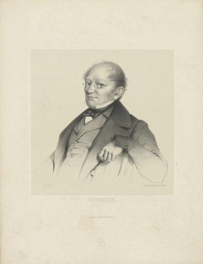 Säveltäjä François Antoine Habeneckin muotokuva 1781-1849, n. 1840. tekijältä Breitkopf and Härtel