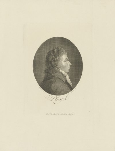 Säveltäjä Ignace Pleyelin muotokuva 1757-1831, n. 1800. tekijältä Breitkopf and Härtel