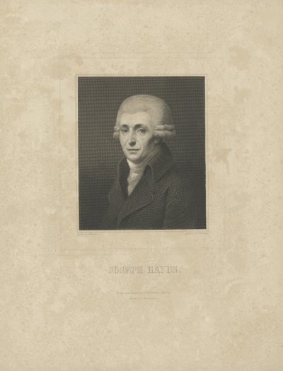 Muotokuva säveltäjä Joseph Haydnista 1732-1809, n. 1827. tekijältä Breitkopf and Härtel