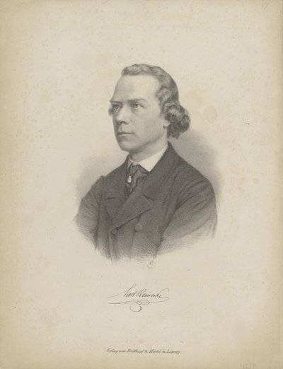 Pianisti ja säveltäjä Carl Heinrich Carsten Reinecken muotokuva 1824-1910, n. 1850 tekijältä Breitkopf and Härtel