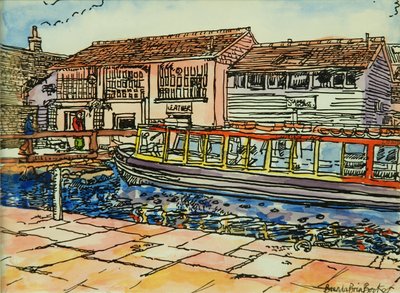 Canal Museum, Camden Lock (akvarelli paperille) tekijältä Brenda Brin Booker