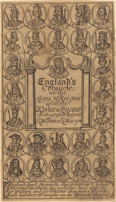 Frontespiisi tekijältä British 17th Century