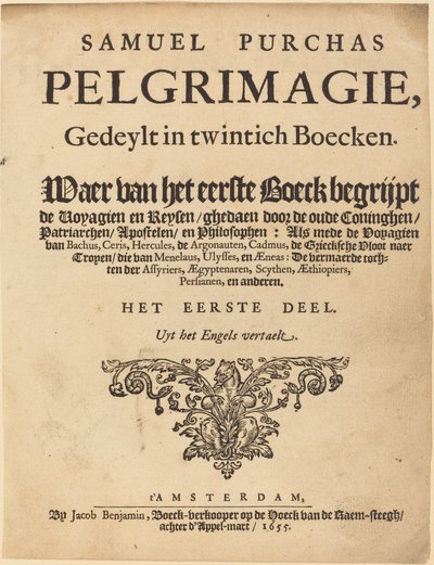 Nimilehti tekijältä British 17th Century