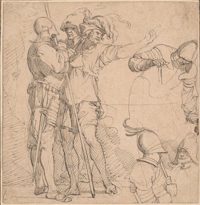 Capriccio johdettu Salvator Rosan "Figuriinista" tekijältä British 18th Century