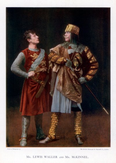 Lewis Waller ja Mr McKinnel, englantilaiset näyttelijät, 1901. tekijältä British Mutoscope