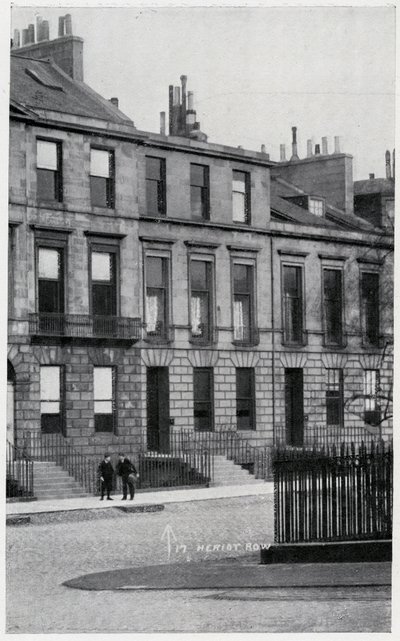 17, Heriot Row, Robert Louis Stevensonin ja hänen perheensä koti Edinburghissa tekijältä British Photographer