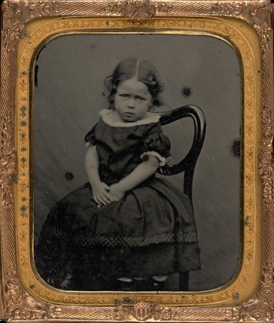 Tytön muotokuva,c. 1855 (kuva) tekijältä British Photographer