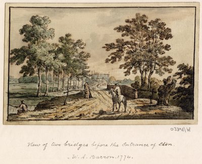 Sarja luonnoksia, näkymiä Isossa-Britanniassa, mantereella ja Amerikassa 1772-1778 (akvarelli) tekijältä British School