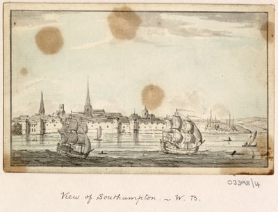 Sarja luonnoksia, näkymiä Isossa-Britanniassa, mantereella ja Amerikassa 1772-1778 (akvarelli) tekijältä British School