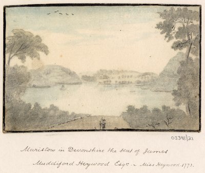 Sarja luonnoksia, näkymiä Isossa-Britanniassa, mantereella ja Amerikassa 1772-1778 (akvarelli) tekijältä British School