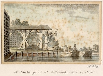 Sarja luonnoksia, näkymiä Isossa-Britanniassa, mantereella ja Amerikassa 1772-1778 (akvarelli) tekijältä British School