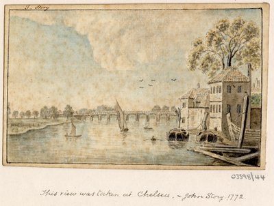 Sarja luonnoksia, näkymiä Isossa-Britanniassa, mantereella ja Amerikassa 1772-1778 (akvarelli) tekijältä British School