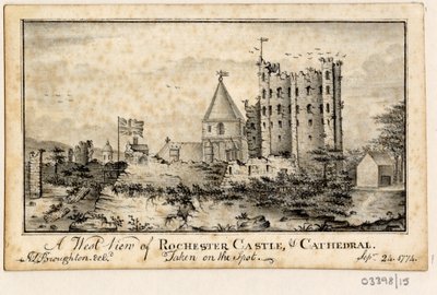 Sarja luonnoksia, näkymiä Isossa-Britanniassa, mantereella ja Amerikassa 1772-1778 (akvarelli) tekijältä British School