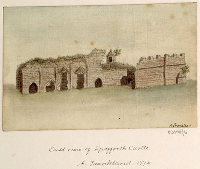 Sarja luonnoksia, näkymiä Isossa-Britanniassa, mantereella ja Amerikassa 1772-1778 (akvarelli) tekijältä British School