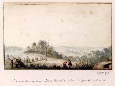 Sarja luonnoksia, näkymiä Isossa-Britanniassa, mantereella ja Amerikassa 1772-1778 (akvarelli) tekijältä British School