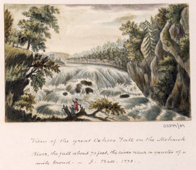 Sarja luonnoksia, näkymiä Isossa-Britanniassa, mantereella ja Amerikassa 1772-1778 (akvarelli) tekijältä British School
