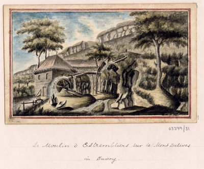 Sarja luonnoksia, näkymiä Isossa-Britanniassa, mantereella ja Amerikassa 1772-1778 (akvarelli) tekijältä British School
