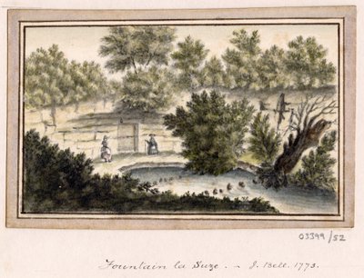 Sarja luonnoksia, näkymiä Isossa-Britanniassa, mantereella ja Amerikassa 1772-1778 (akvarelli) tekijältä British School
