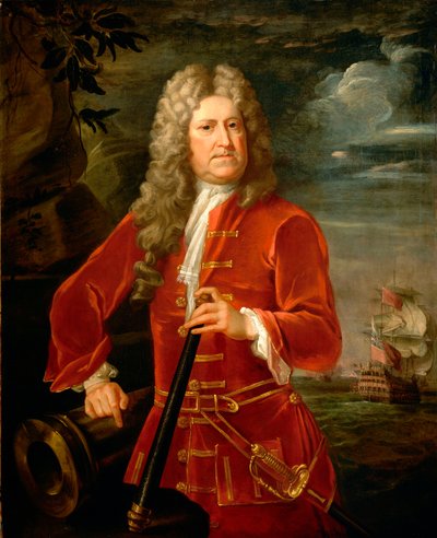Amiraali Nicholas Haddock (1686-1746), noin 1742-43 (öljy kankaalle). tekijältä British School