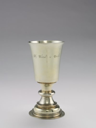 Ehtoollinen Cup, valmistanut DR, 1671-1672 tekijältä British School
