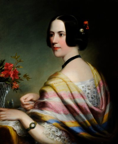 Muotokuva neiti Eliza Wilkinsonista, n. 1860 (öljy kankaalle) tekijältä British School