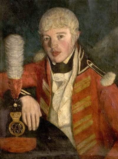 Upseerin muotokuva, n. 1806 (öljy kankaalle) tekijältä British School