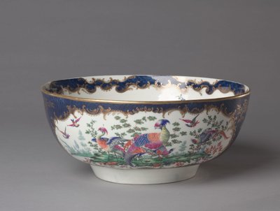 Punch Bowl, Worcesterin posliinitehdas, n. 1770 tekijältä British School