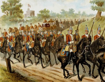 Royal Escort (George II) vuonna 1742 - "" Harper