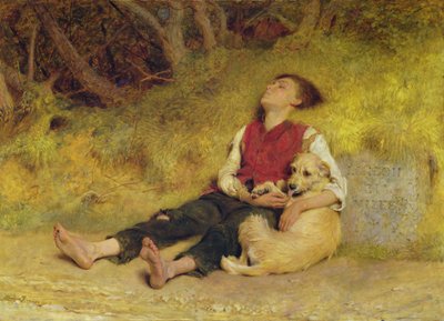 Hänen ainoa ystävänsä (öljy kankaalle) tekijältä Briton Riviere