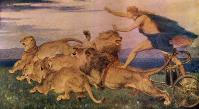 Phoebus Apollo, kuvitus A. R. Hope Moncrieffin teoksesta "Classic Myth and Legend", julkaistu noin 1910 tekijältä Briton Riviere