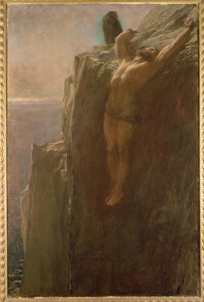 Prometheus sidottu, 1889 tekijältä Briton Riviere