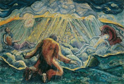 Tulevaisuus ja katoaminen, 1920 (öljy kankaalle). tekijältä Broncia Koller-Pinell