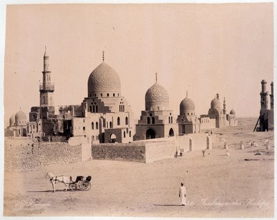 Egypti: kalivien hauta - Zangali-veljesten valokuva, 1800-luvun loppu tekijältä Brothers Zangaki