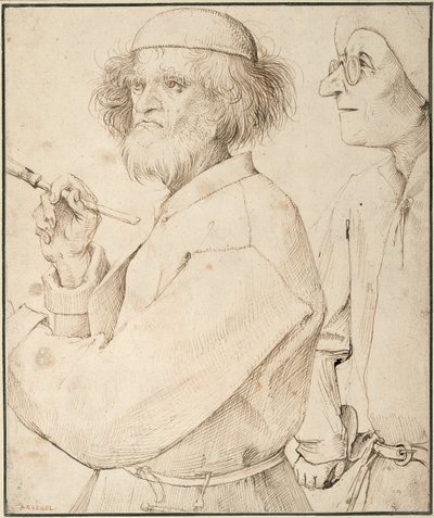 Maalari ja ostaja, c. 1565 tekijältä Bruegel