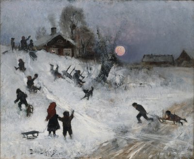 Kelkkailu, 1882 tekijältä Bruno Andreas Liljefors