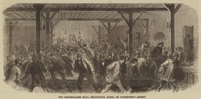 Marseillaise Hall, Belleville, Pariisi, Rochefortsin pidätyksessä tekijältä Burn Smeeton