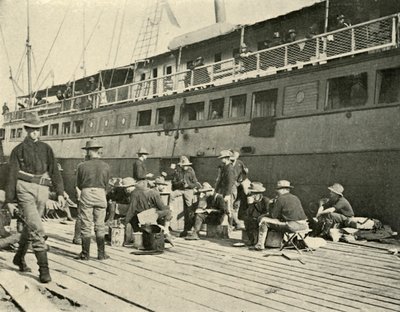 13. jalkaväki aamiaisella, Espanjan ja Amerikan sota, 11. kesäkuuta 1898, 1899. tekijältä Burr McIntosh